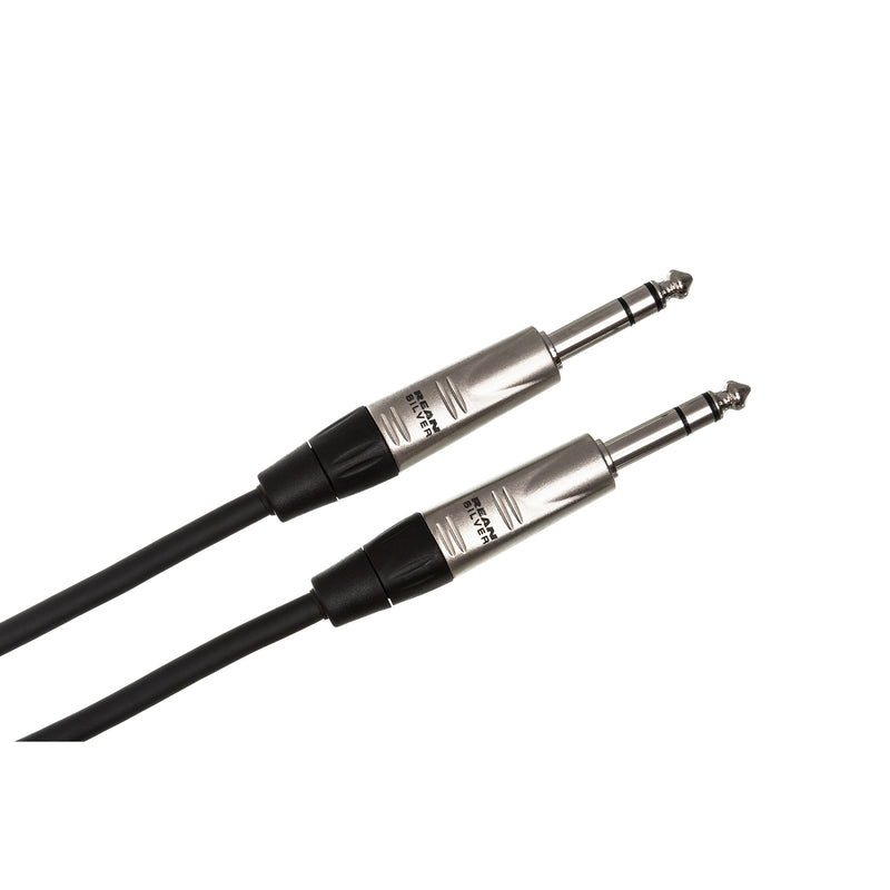 Hosa Pro Balanced Audio Patch Cable 1/4 inch TRS to TRS, 10 ft