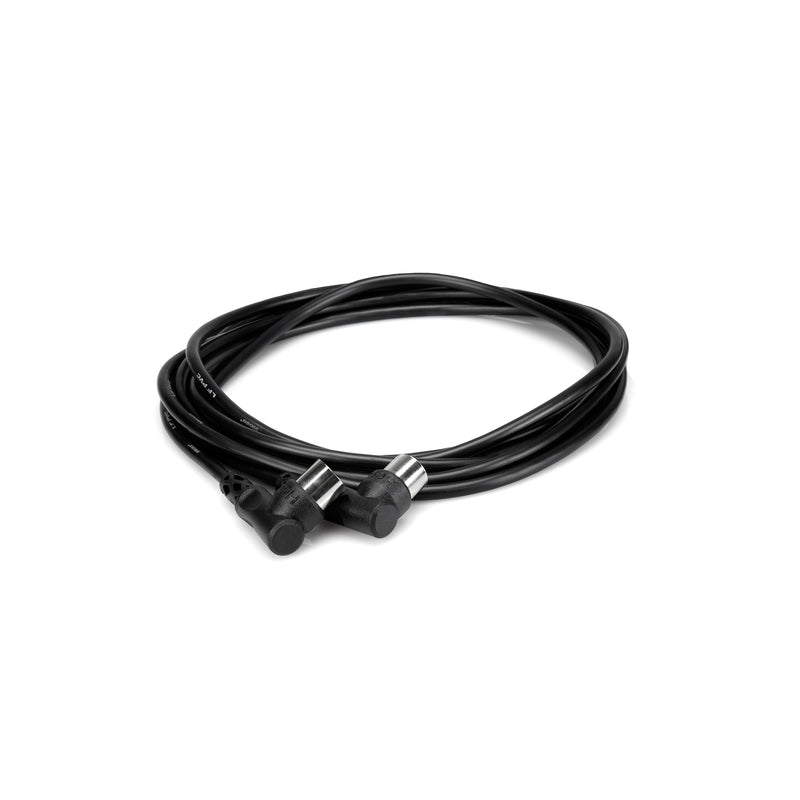 Hosa MID-310RR Right Angle MIDI Cable - 10ft