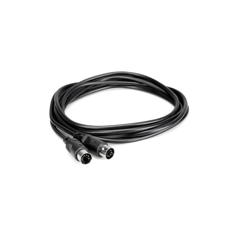 Hosa MID-315BK Standard MIDI Cable 15ft - Black