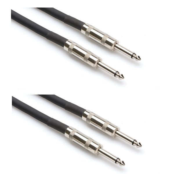 Hosa 25FT-1/4 to 1/4 Inch 16 AWG Speaker Cable 2-PACK