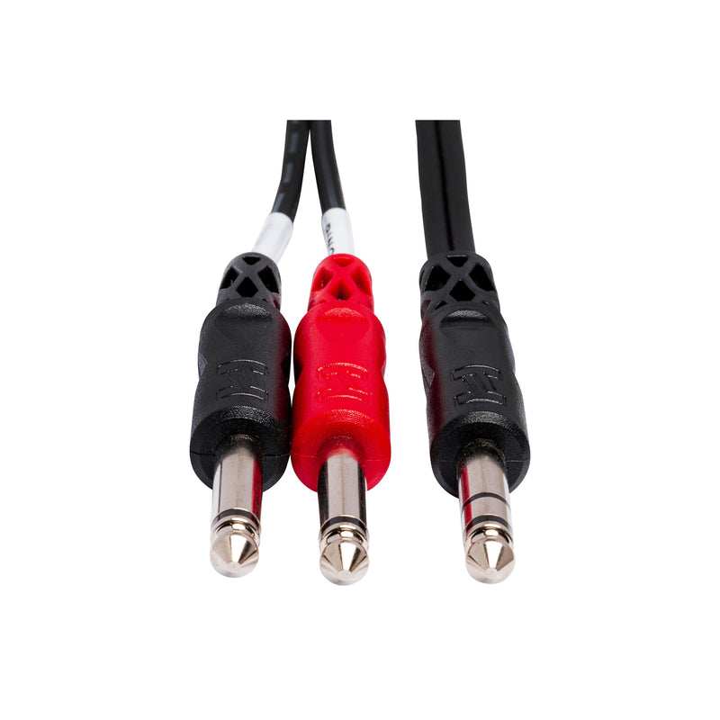 Hosa STP-202 Stereo 1/4 Inch - Two 1/4 Inch Cable - 2m