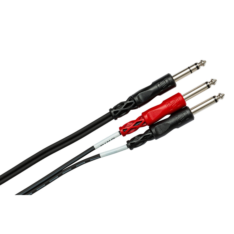 Hosa STP-202 Stereo 1/4 Inch - Two 1/4 Inch Cable - 2m