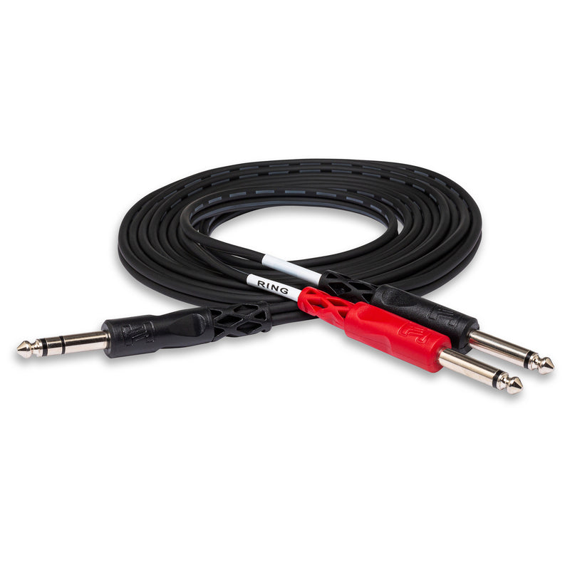 Hosa STP-202 Stereo 1/4 Inch - Two 1/4 Inch Cable - 2m