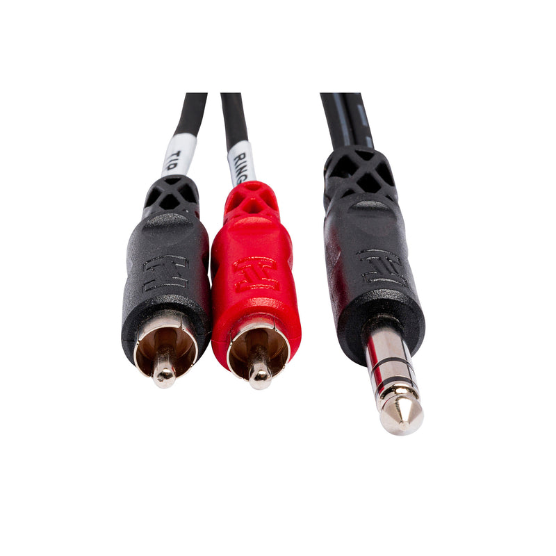 Hosa TRS-202 Stereo 1/4 Inch - Two RCA Cable-2m
