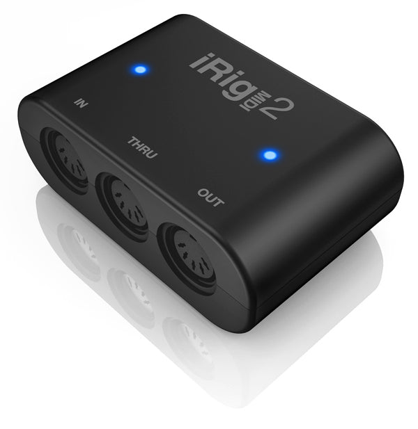 IK Multimedia iRig MIDI 2 MIDI Interface for IOS/Mac/PC w/ USB/Lightning