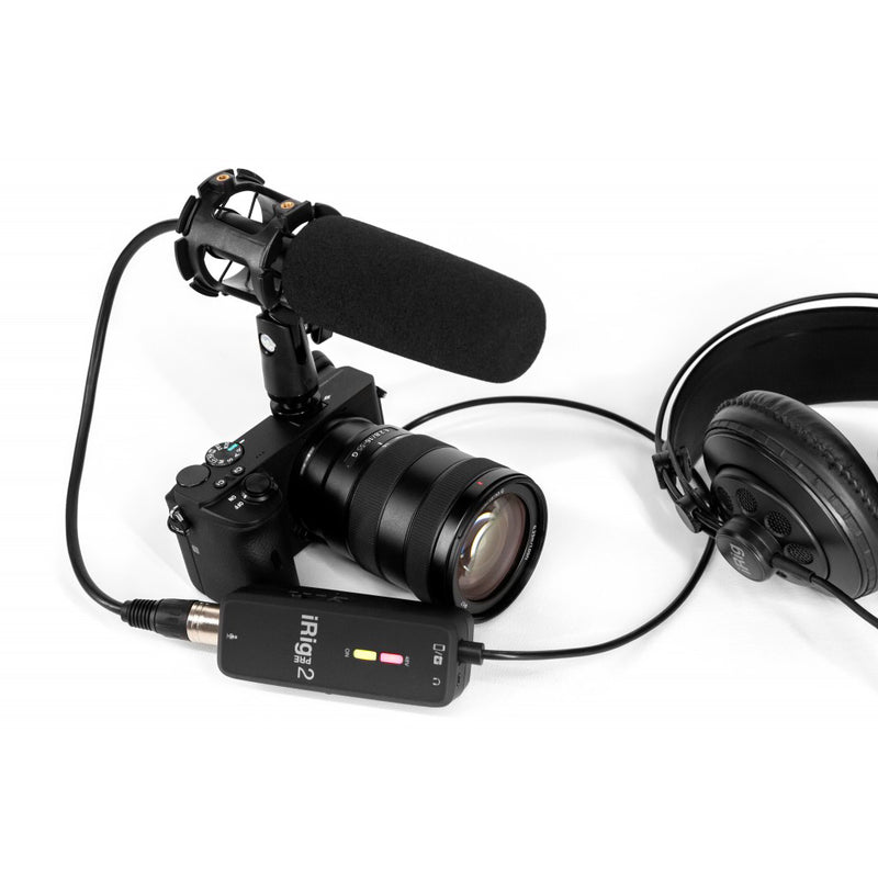 IK Multimedia iRig Pre 2 Microphone Interface for Smartphone, Tablet, Camera