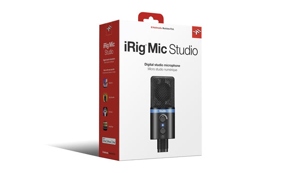 IK Multimedia iRig Mic Studio LCD Black for IOS, MAC, PC and Android Devices