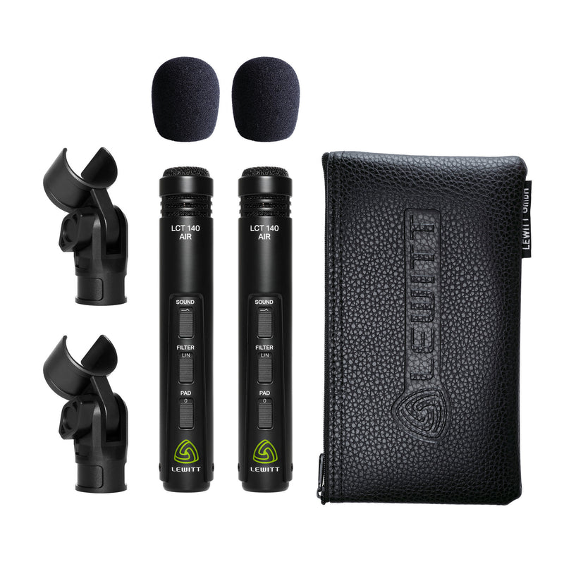 Lewitt LCT 140 AIR Stereo Pair Small Diaphragm Condenser Microphones