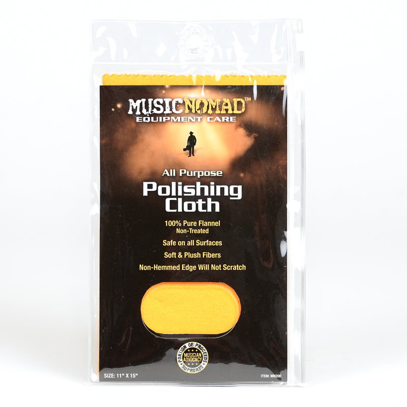 Music Nomad MN200 All Purpose Edgeless 100% Pure Flannel Non-Treated Polishing Cloth