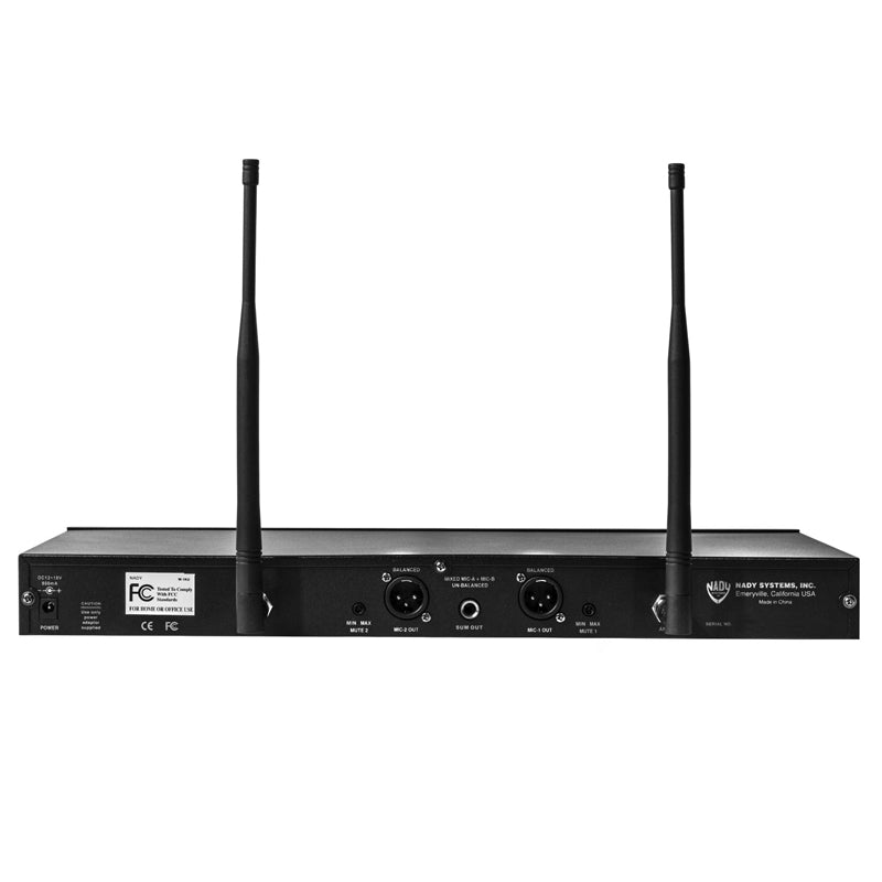 Nady 2W-1KU HM-3 Dual 1000-Channel Professional UHF Wireless System w/ 2 Headset Microphones