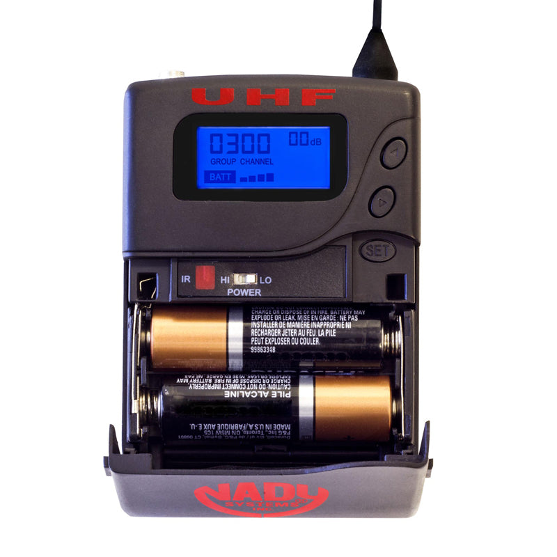 Nady 8W-1KU LT Octo 1000-Channel Professional UHF Wireless System with 4 Lavalier/4 Headset Microphones