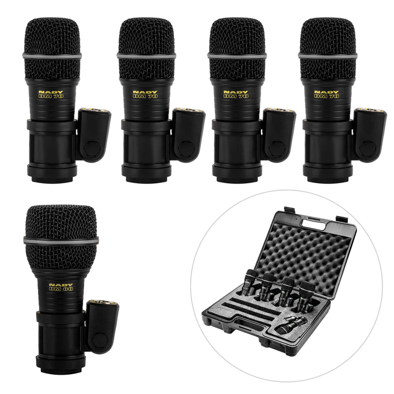 Nady DMK-5 Five Piece Drum Microphone Kit
