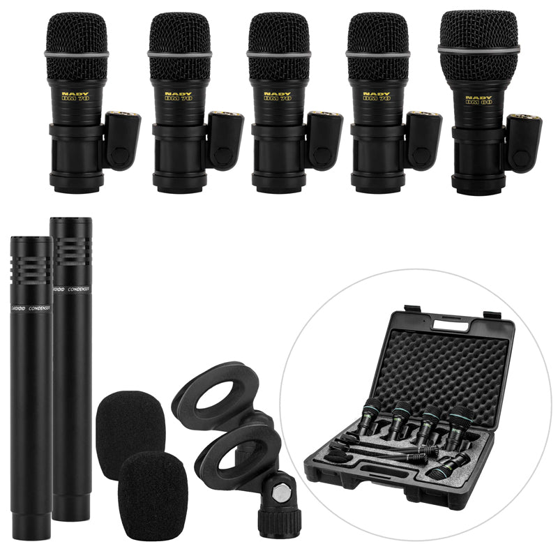 Nady DMK-7 Seven Piece Drum Microphone Kit