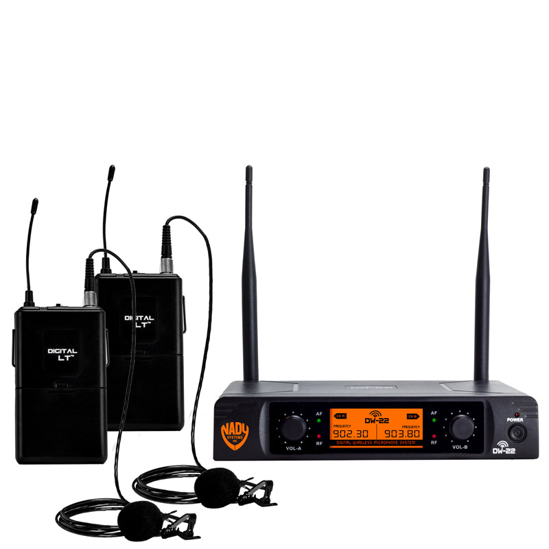 Nady DW-22 Dual Digital Wireless Lapel Microphone System