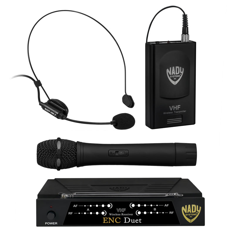 Nady ENC DUET Wireless Dual Channel Handheld / Headset Microphone System