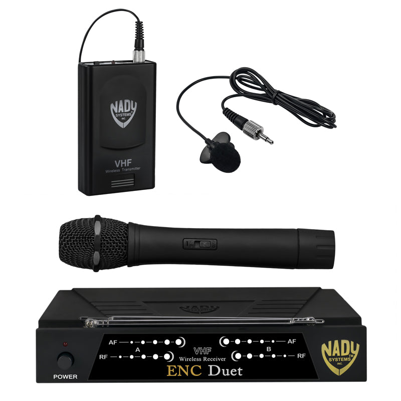 Nady ENC DUET Wireless Dual Channel Handheld & Lavalier Microphone System