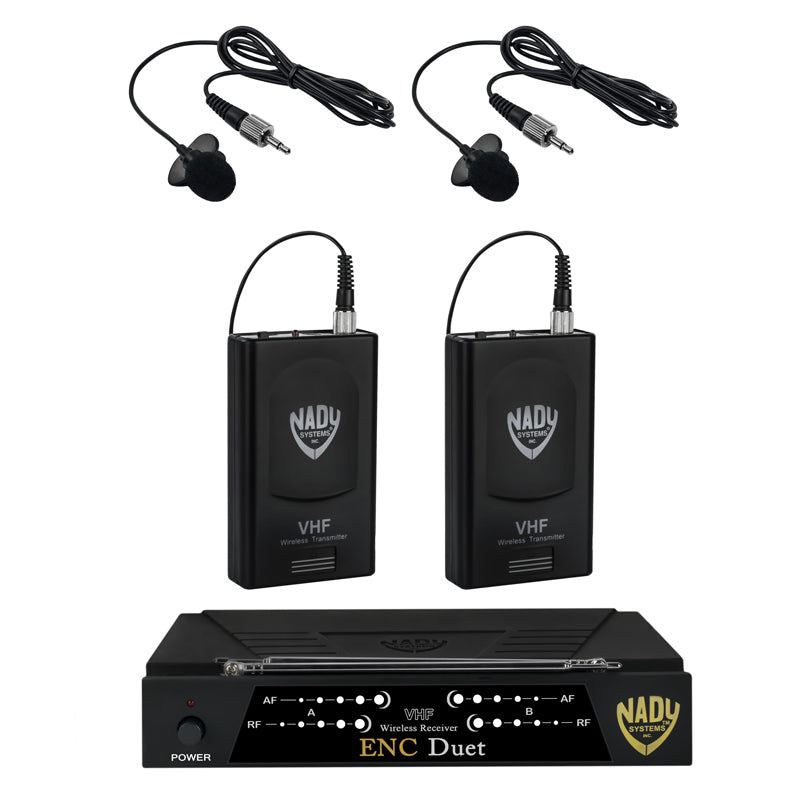 Nady ENC DUET Wireless Dual Channel Lavalier Microphone System
