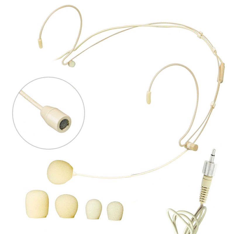 Nady HM-10 Headworn Omnidirectional Microphone - 3.5mm Beige