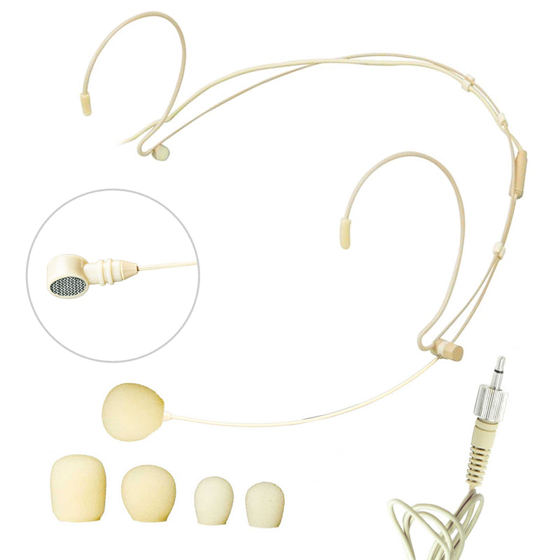 Nady HM-20U Headworn Uni-directional Microphone - 3.5mm Beige