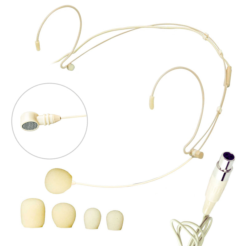 Nady HM-20U Headworn Uni-directional Microphone - Mini-XLR Beige