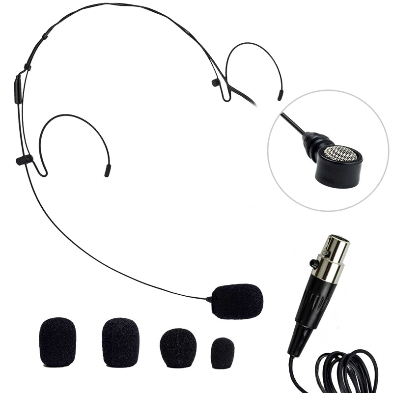Nady HM-20U Headworn Uni-directional Microphone - Mini-XLR Black