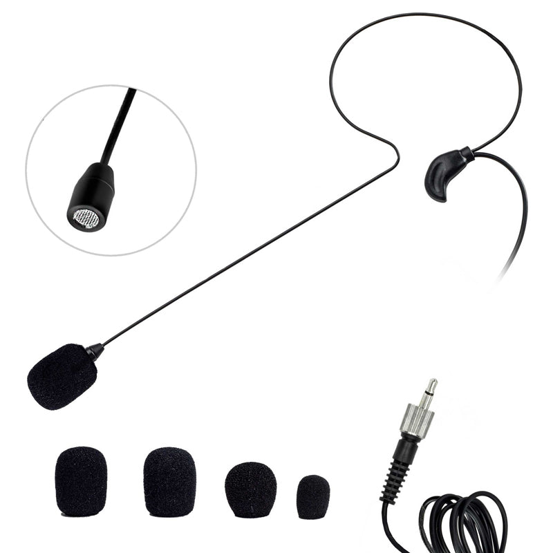 Nady HM-35 Omnidirectional Headworn Condenser Microphone - 3.5mm Black