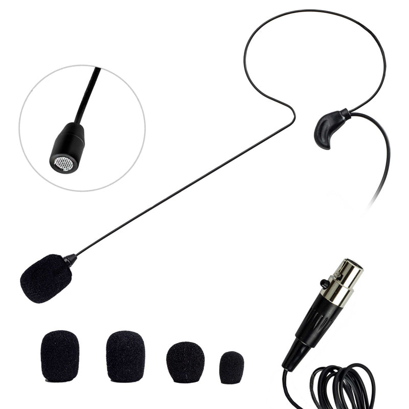 Nady HM-35 Omnidirectional Headworn Condenser Microphone - Mini-XLR Black