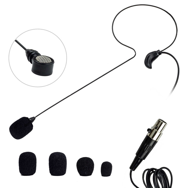 Nady HM-45 Uni-directional Headworn Condenser Microphone - Mini-XLR Black