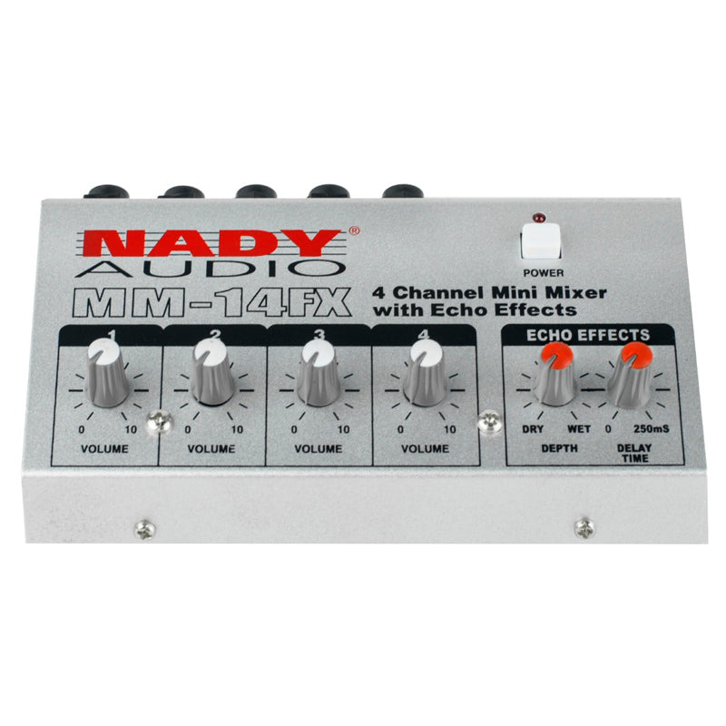 Nady MM-14FX 4-Channel Mini Mixer w/ Echo (MM-141)