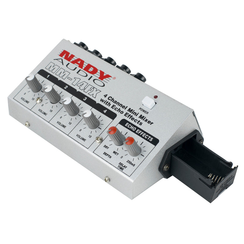 Nady MM-14FX 4-Channel Mini Mixer w/ Echo (MM-141)