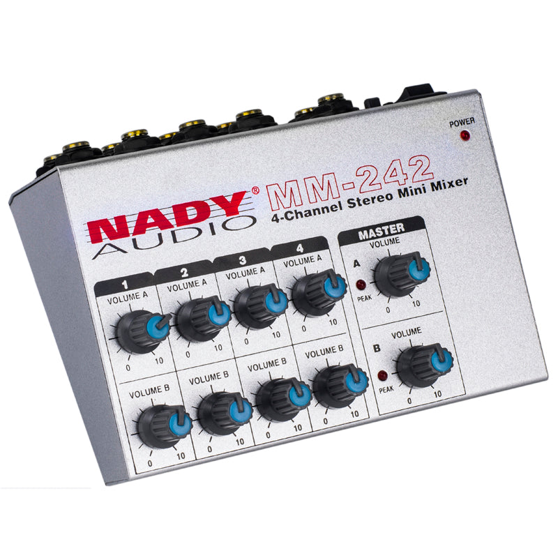 Nady MM-242 4/8 Mono/Stereo Audio Mini Mixer
