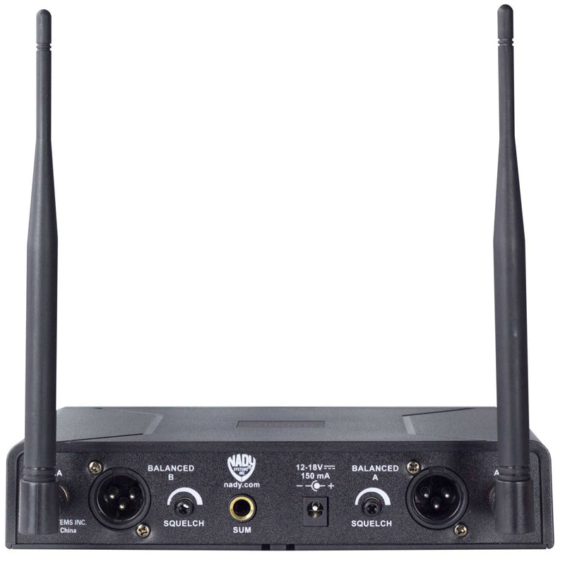 Nady U-2100 Dual HT 200-Channel UHF Wireless Handheld Microphone System