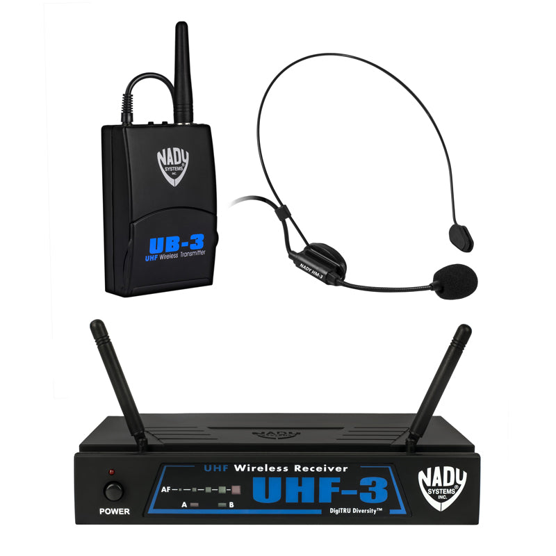 Nady UHF-3 Wireless Headset Microphone System