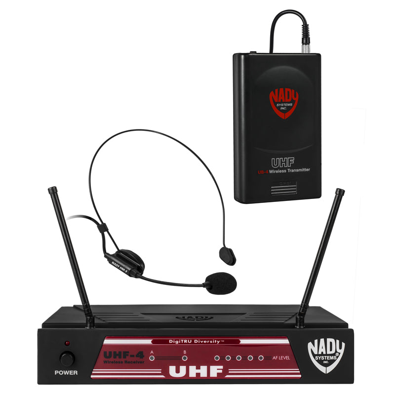 Nady UHF-4 Wireless Headset Microphone System