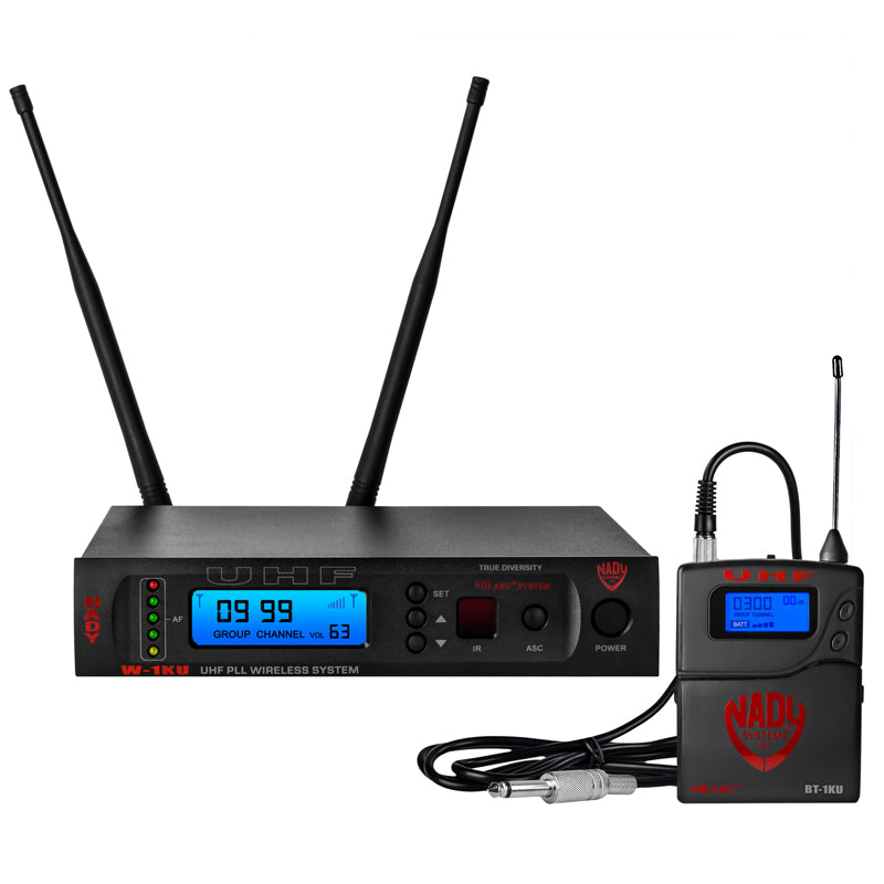Nady W-1KU GT 1000-Channel Professional UHF Guitar/Instrument Microphone Wireless System