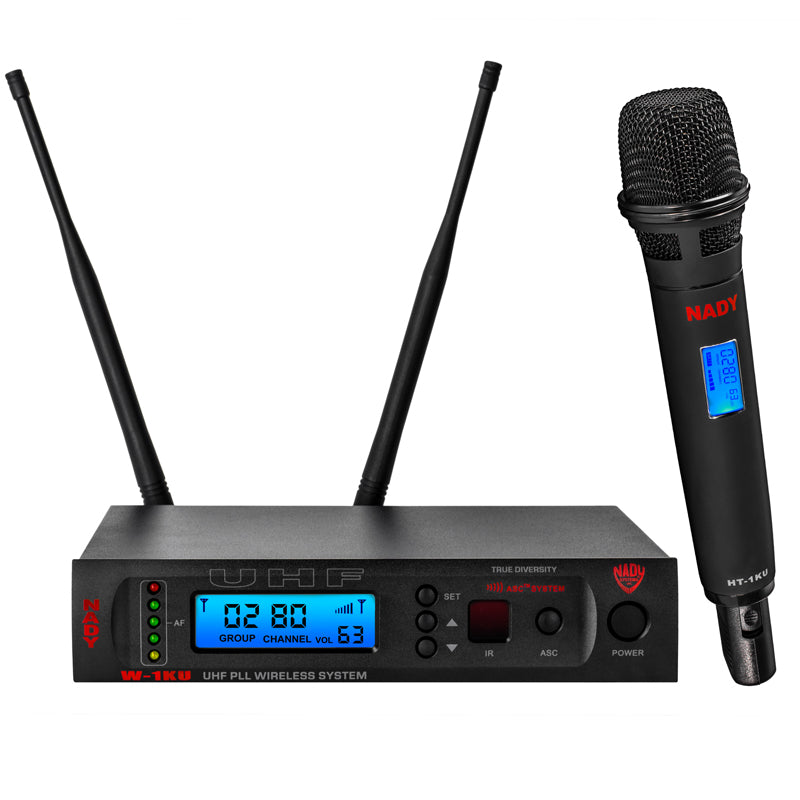 Nady W-1KU HT 1000-Channel Professional UHF Handheld Microphone Wireless System
