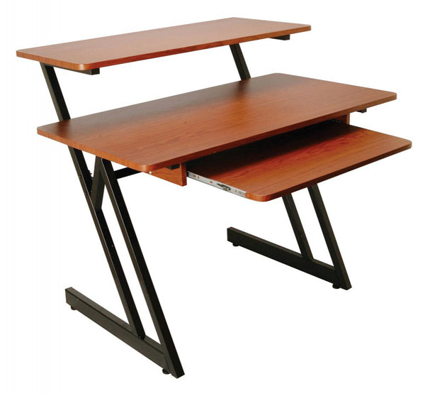 WS7500 Series Wood Workstation (Rosewood/Black Steel)