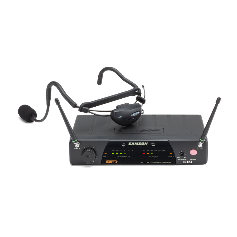 Samson Airline 77 Fitness Headset Wireless System with AH7, QE - K4