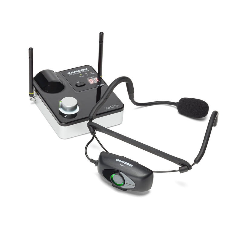 Samson Airline 99m AH9 Wireless Fitness Microphone w/QE Headset - K - Used
