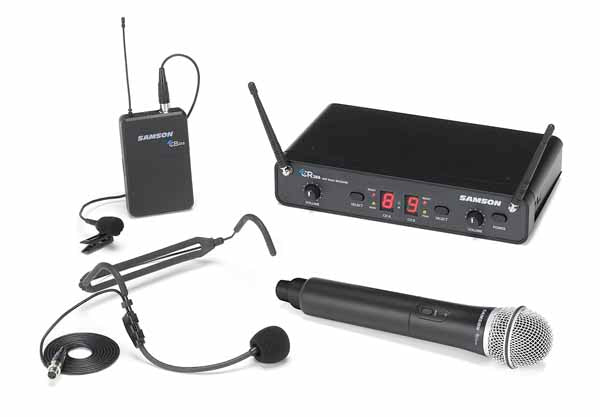 Samson Concert 288 All-In-One Handheld/Lavalier/Headset Wireless Microphone System - I Band