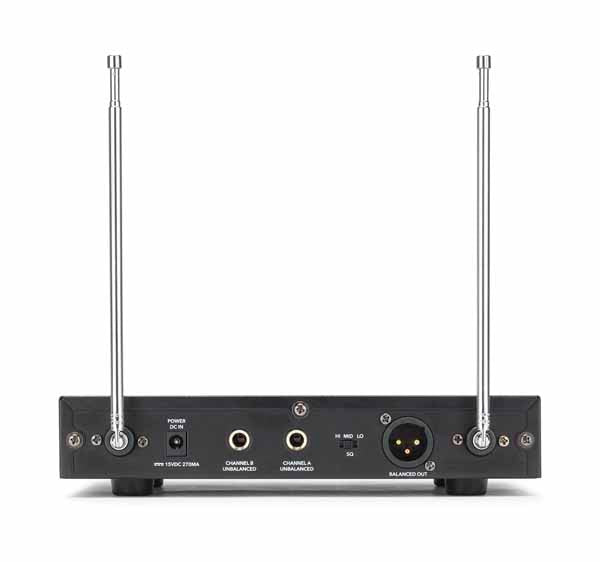 Samson Stage 200 Dual-Channel VHF Handheld Wireless Microphones System - A