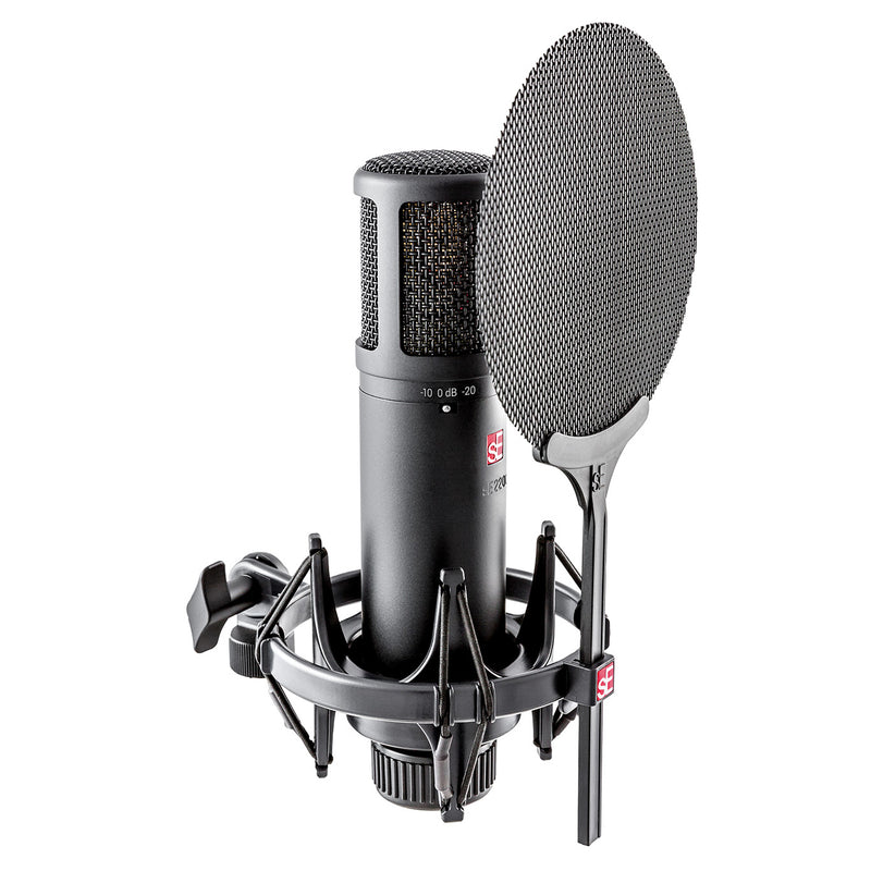 sE Electronics SE2200 Condenser Studio Microphone w/Pop Filter and Shock Mount