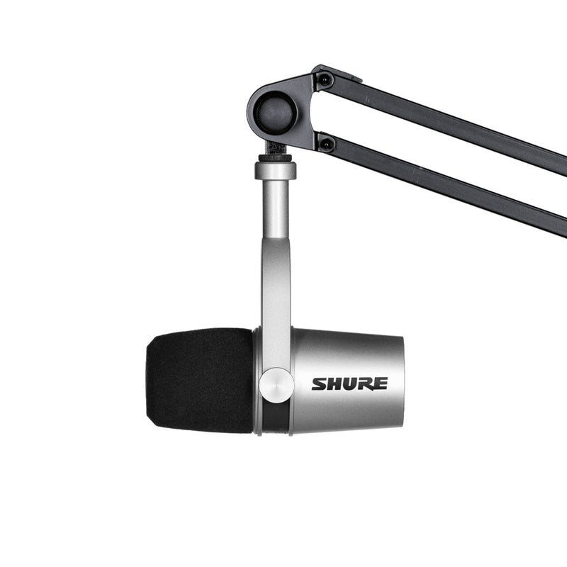Shure MV7 Podcast Microphone for Podcasting w/ USB - Silver