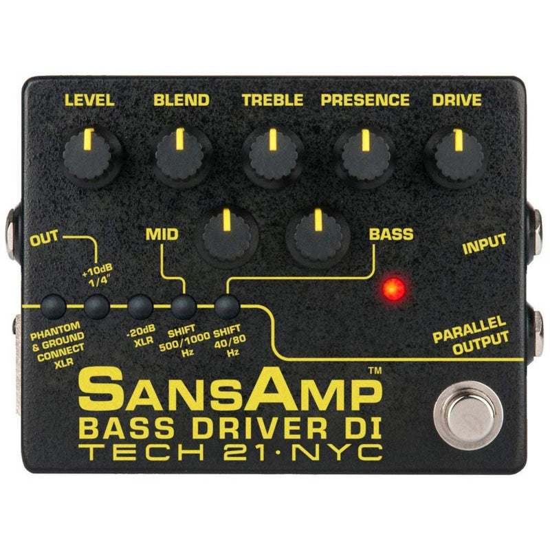 Tech 21 SansAmp Bass Driver DI V2 Preamp Guitar Pedal for Bass - Used