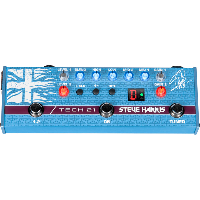 Tech 21 SansAmp SH1 Steve Harris PreAmp/EQ Guitar Pedal for Bass