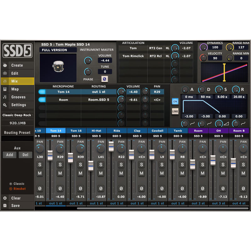 Steven Slate Drums 5.5 Virtual Drum Set Instrument Plug-in  - M1 Compatible!