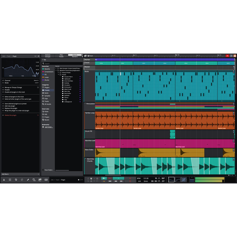 Tracktion Waveform Pro 12 - DAW Music Production Software