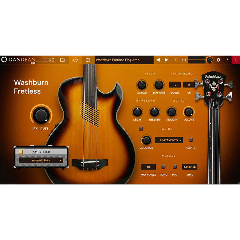 Tracktion The Dan Dean Essential Bass Plug-in Virtual Instrument