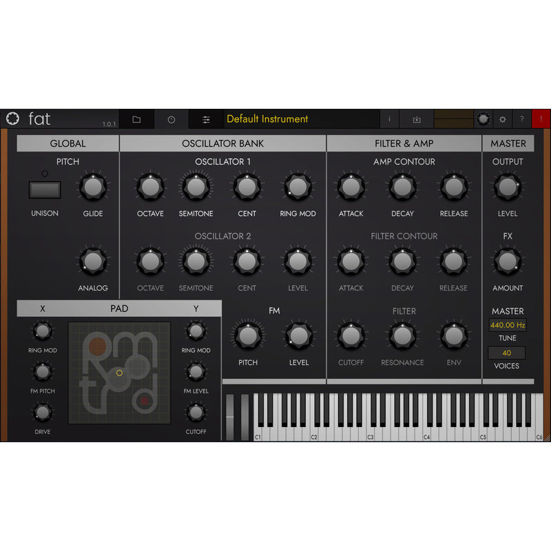 Tracktion RetroMod FAT all Contemporary Moog Synthesizers Plug-in