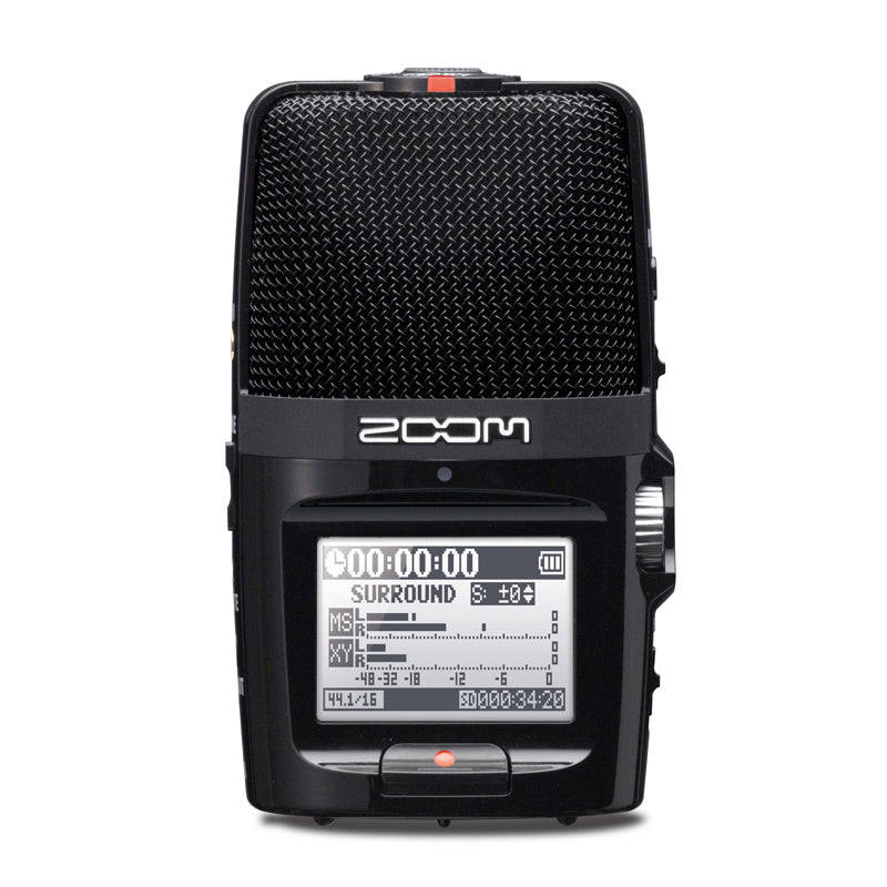 Zoom H2n 24-Bit 96kHz WAV/MP3 Handy Audio Recorder w/USB Computer Interface